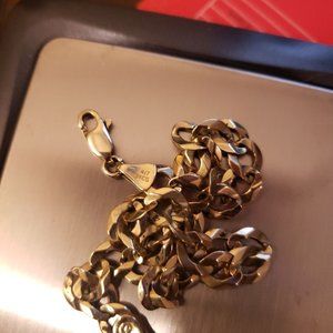 417 stamped Cuban bracelet